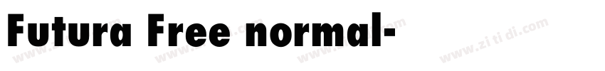 Futura Free normal字体转换